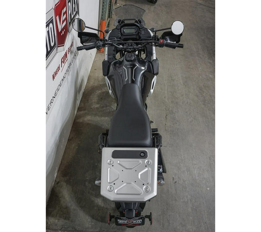 2025 Kawasaki KLR®650 Pearl Crystal White/Metallic Carbon Gray