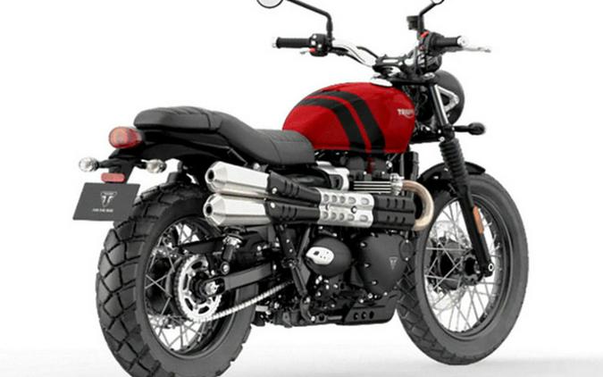 2023 Triumph Scrambler 900 Carnival Red Jet Black