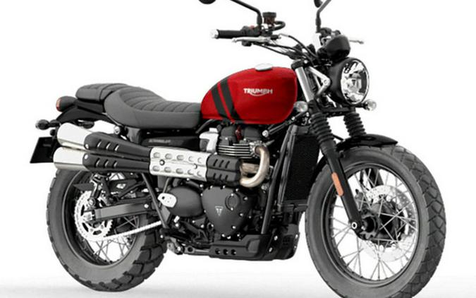 2023 Triumph Scrambler 900 Carnival Red Jet Black