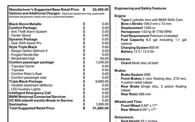2026 BMW R1300RT