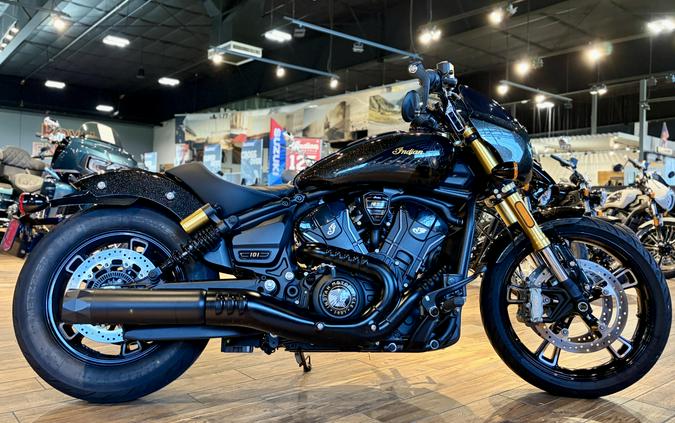 2026 Indian Motorcycle 101 SCOUT ONYX BLACK CRYSTAL W GRFX 49ST