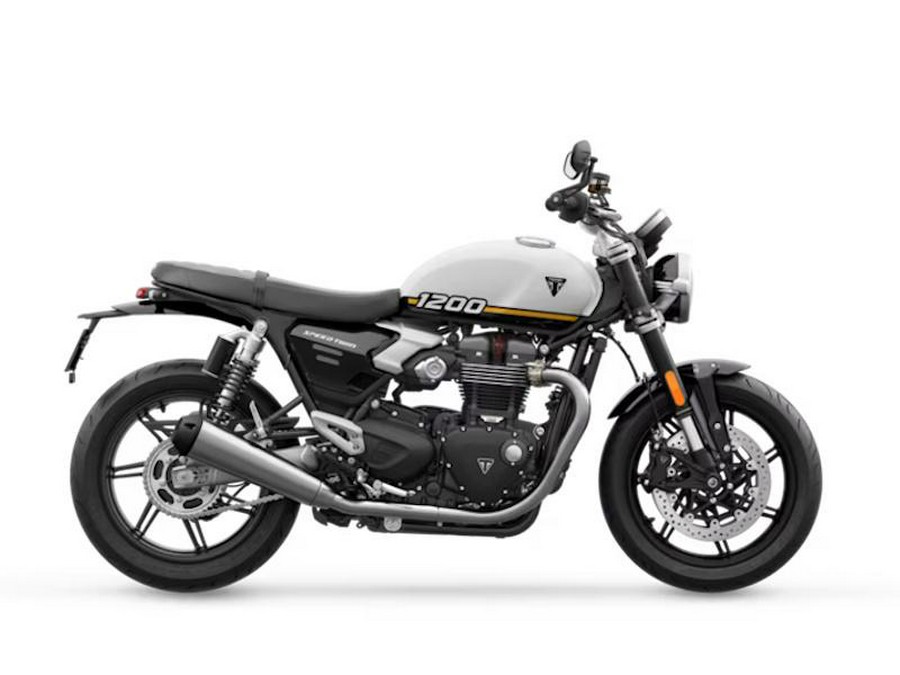 2025 Triumph Speed Twin 1200 Crystal White/Sapphire Black
