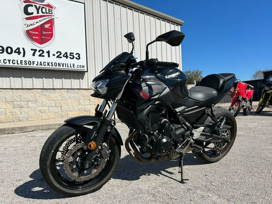 2020 Kawasaki Z650 ABS Metallic Black/Metallic Flat Spark Black