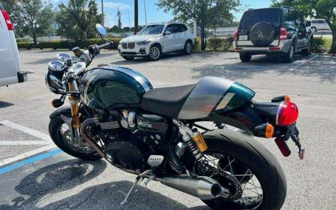 2023 Triumph Thruxton RS Competition Green / Silver Ice