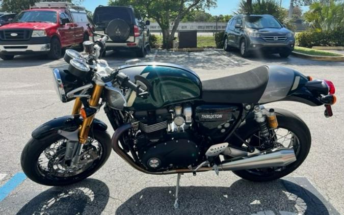 2023 Triumph Thruxton RS Competition Green / Silver Ice