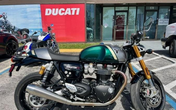 2023 Triumph Thruxton RS Competition Green / Silver Ice