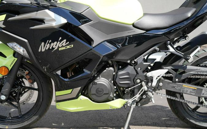 2026 Kawasaki Ninja 500 ABS Metallic Yellowish Green/Ebony