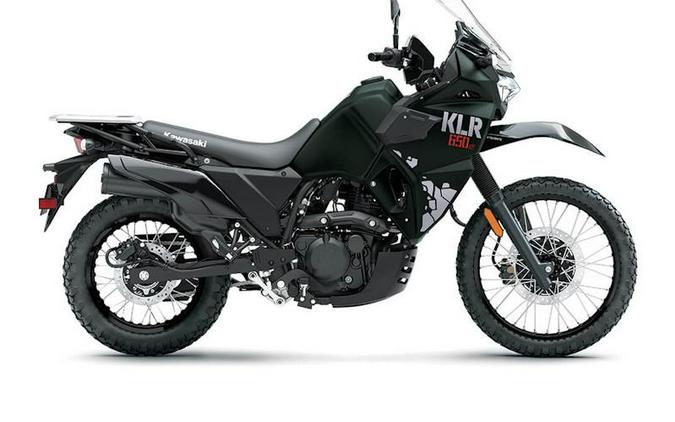 2025 Kawasaki KLR®650 S Metallic Matte Old School Green ABS