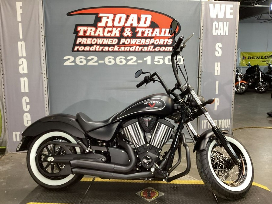 2015 Victory Motorcycles® High-Ball™ Suede Black with Silver Pinstripes