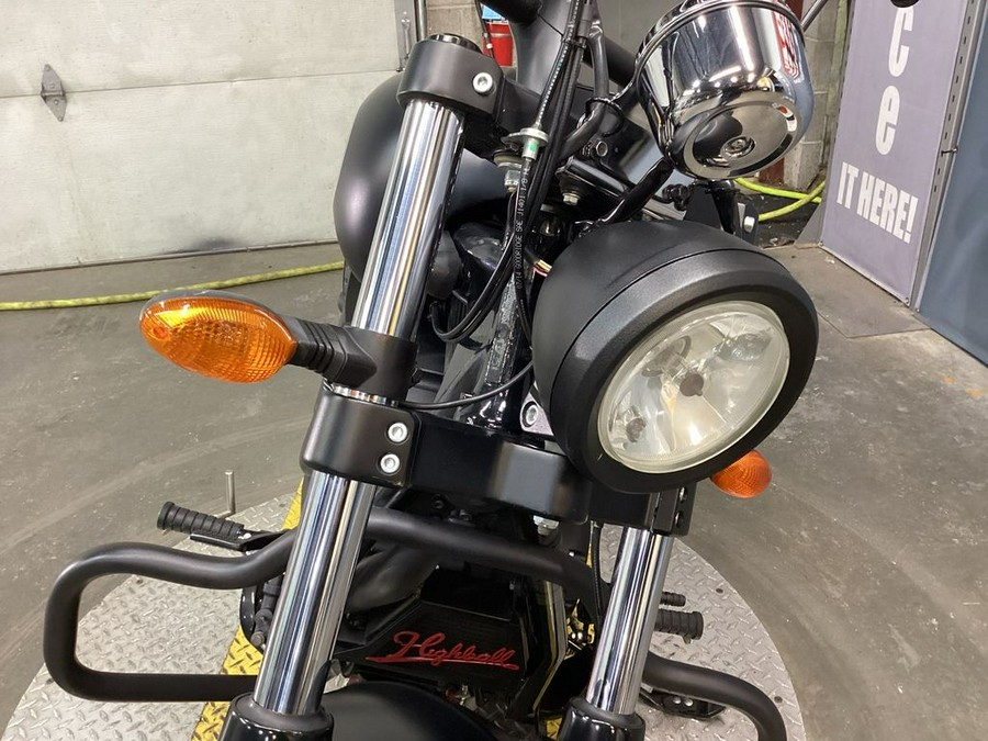 2015 Victory Motorcycles® High-Ball™ Suede Black with Silver Pinstripes