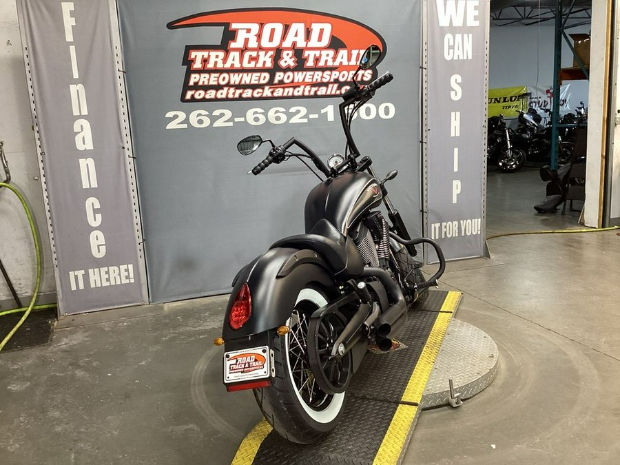 2015 Victory Motorcycles® High-Ball™ Suede Black with Silver Pinstripes