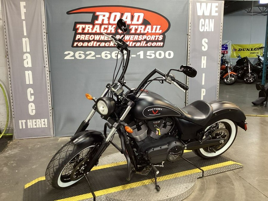 2015 Victory Motorcycles® High-Ball™ Suede Black with Silver Pinstripes