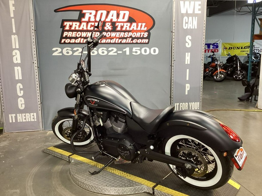 2015 Victory Motorcycles® High-Ball™ Suede Black with Silver Pinstripes