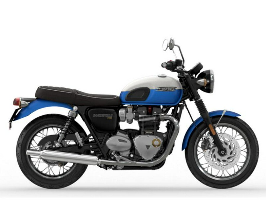 2023 Triumph Bonneville T120 Aegean Blue / Fusion White