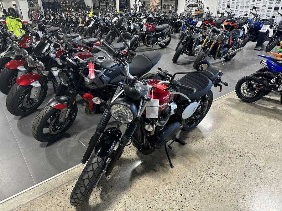 2023 Triumph Scrambler 900 Carnival Red / Jet Black