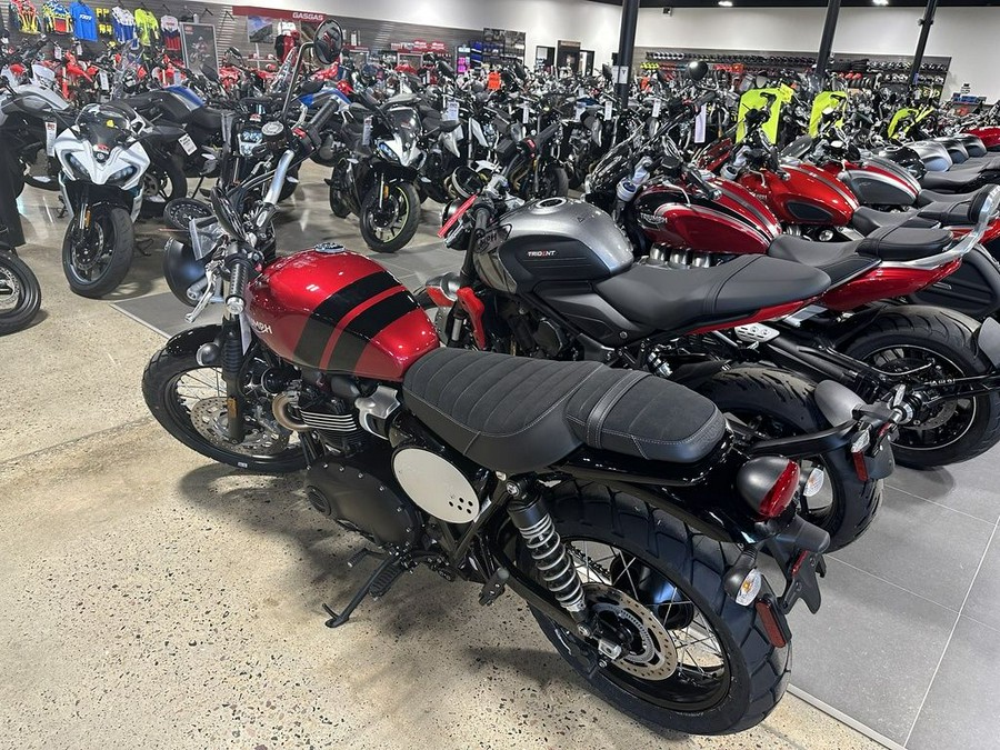 2023 Triumph Scrambler 900 Carnival Red / Jet Black