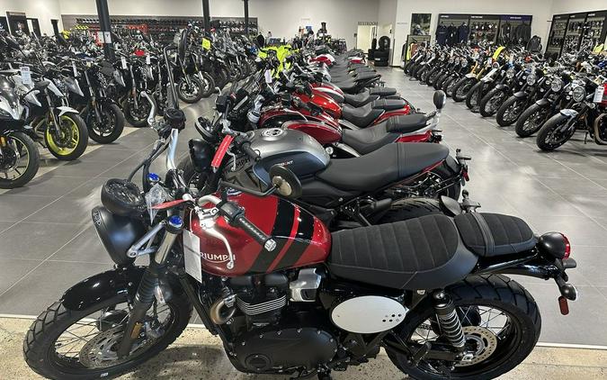 2023 Triumph Scrambler 900 Carnival Red / Jet Black