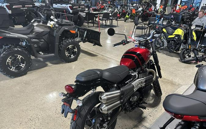 2023 Triumph Scrambler 900 Carnival Red / Jet Black