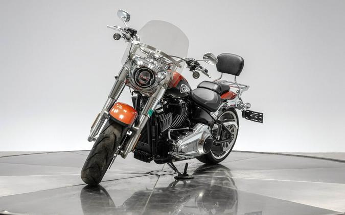 2025 HARLEY-DAVIDSON FLFB FAT BOY in Whiskey Fire/ Vivid Black