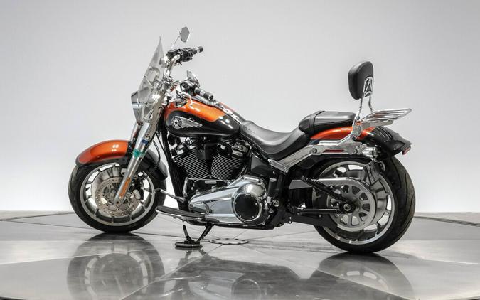 2025 HARLEY-DAVIDSON FLFB FAT BOY in Whiskey Fire/ Vivid Black