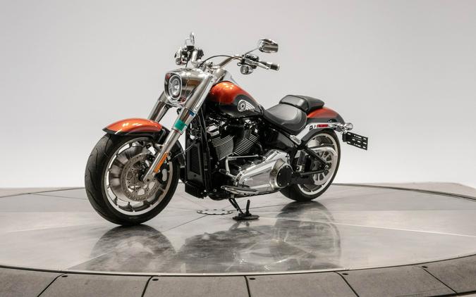 2025 HARLEY-DAVIDSON FLFB FAT BOY in Whiskey Fire/ Vivid Black