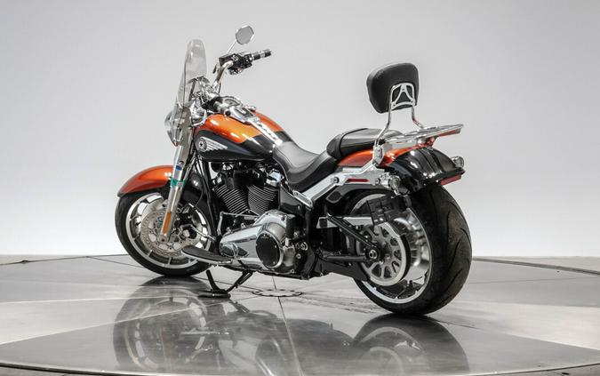 2025 HARLEY-DAVIDSON FLFB FAT BOY in Whiskey Fire/ Vivid Black