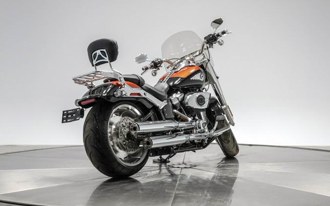 2025 HARLEY-DAVIDSON FLFB FAT BOY in Whiskey Fire/ Vivid Black