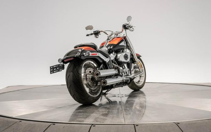2025 HARLEY-DAVIDSON FLFB FAT BOY in Whiskey Fire/ Vivid Black