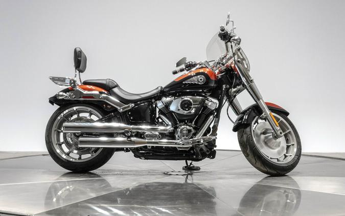 2025 HARLEY-DAVIDSON FLFB FAT BOY in Whiskey Fire/ Vivid Black