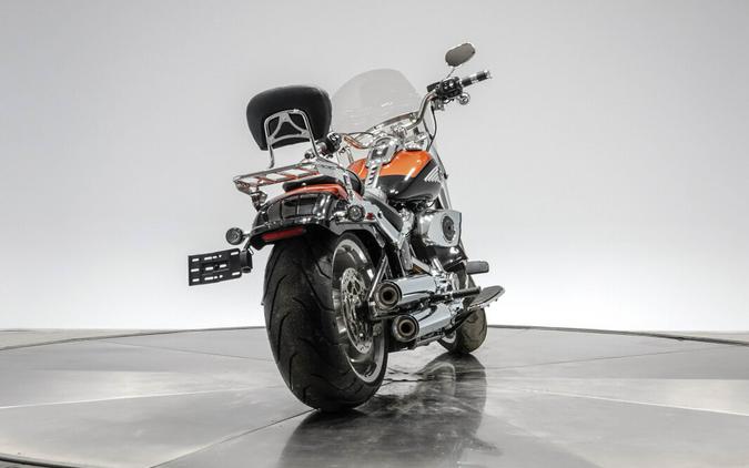 2025 HARLEY-DAVIDSON FLFB FAT BOY in Whiskey Fire/ Vivid Black