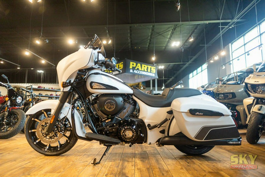 2024 Indian Chieftain Dark Horse Ghost White Metallic Smoke