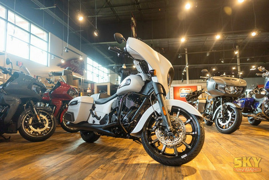2024 Indian Chieftain Dark Horse Ghost White Metallic Smoke