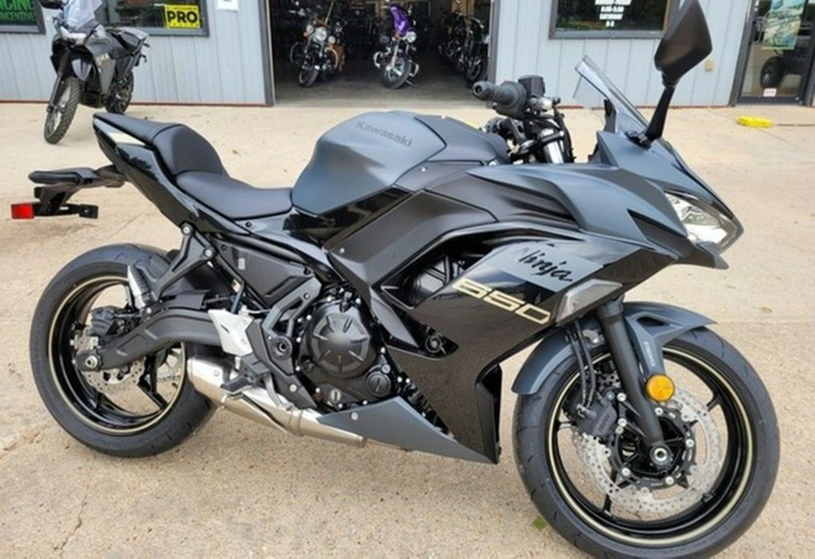 2024 Kawasaki Ninja 650 Metallic Matte Dark Gray/Metallic Spark