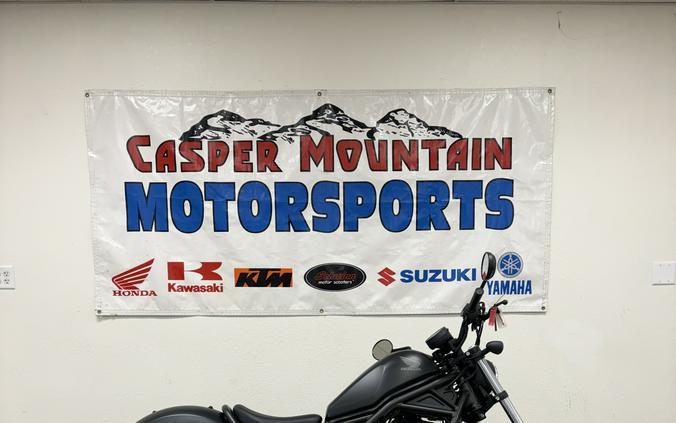 2026 Honda Rebel 300 E-Clutch Matte Black Metallic - H0622A