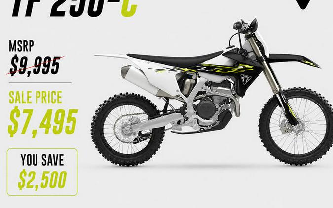 2026 Triumph TF 250-C Jet black/ Pure white
