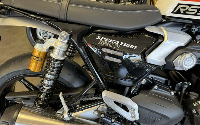 2025 Triumph Speed Twin 1200 RS Baja OrangeSapphire Black