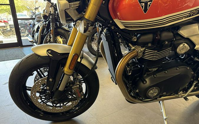 2025 Triumph Speed Twin 1200 RS Baja OrangeSapphire Black