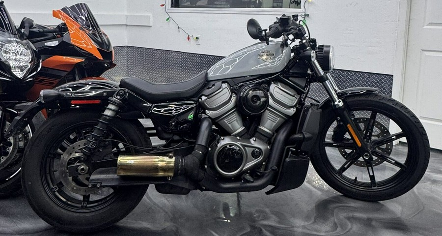 2024 Harley Davidson Nightster RH975 w/ only 2111 miles, exhaust and rare matte gray.