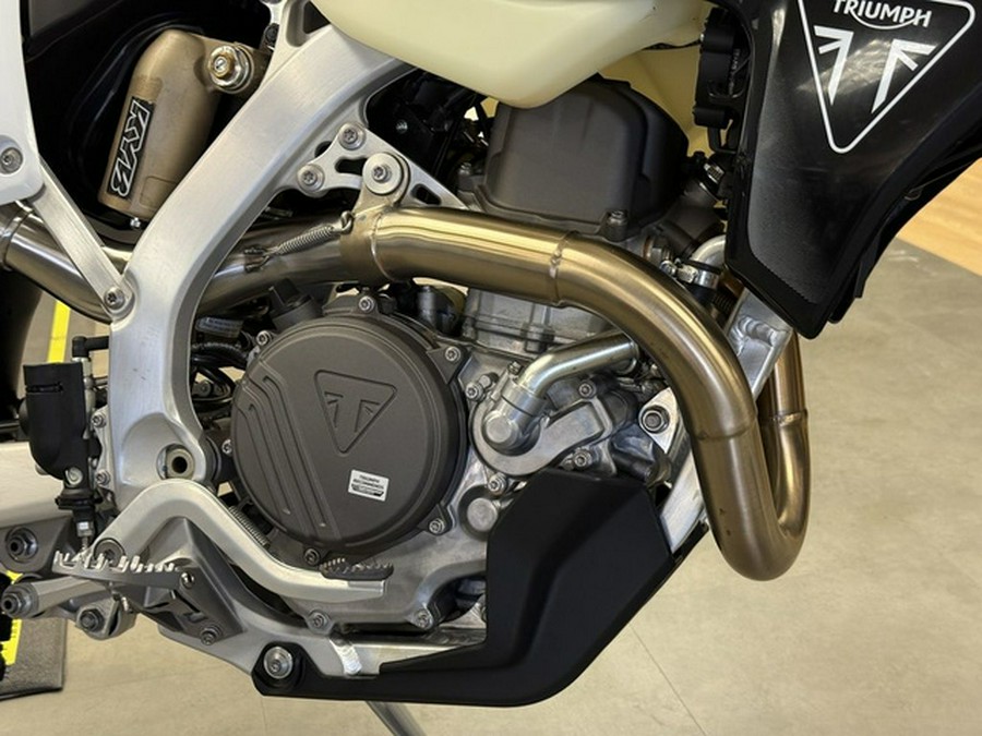 2026 Triumph TF 450-E Jet BlackPure White