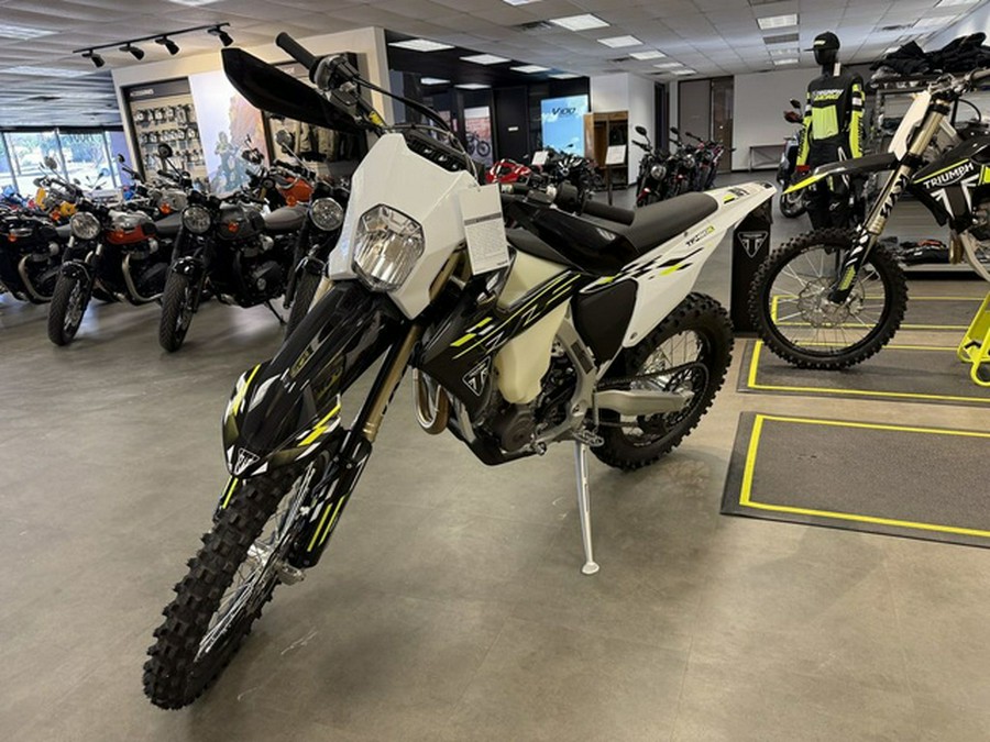 2026 Triumph TF 450-E Jet BlackPure White