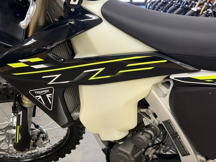 2026 Triumph TF 450-E Jet BlackPure White