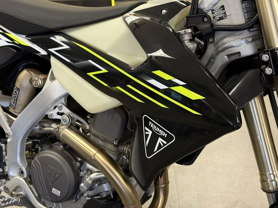 2026 Triumph TF 450-E Jet BlackPure White