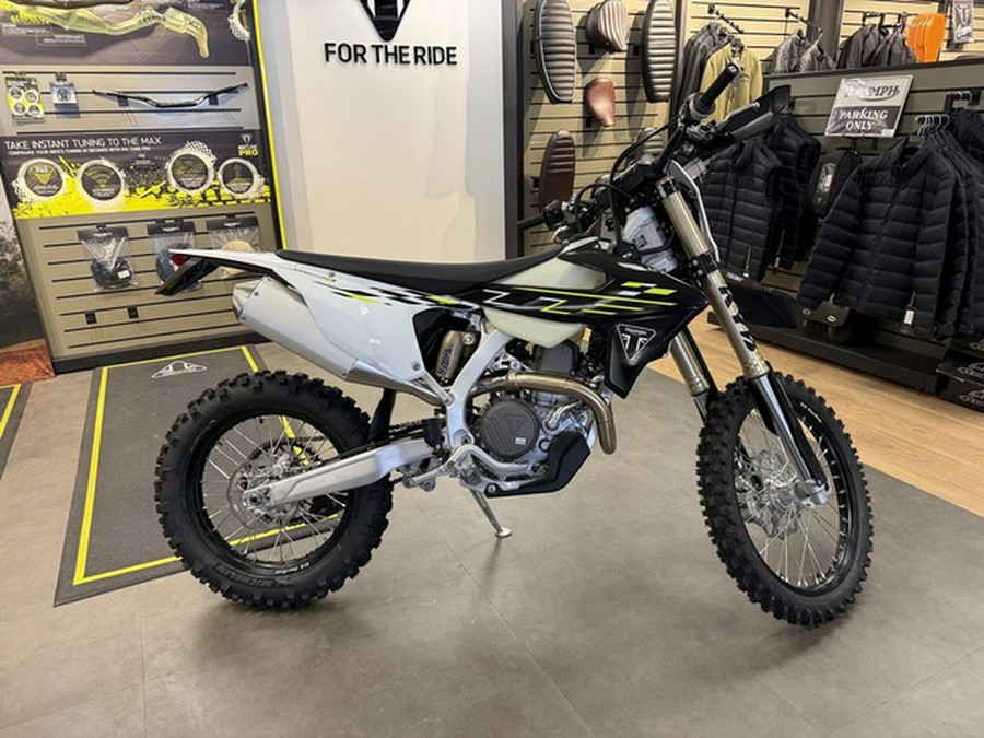 2026 Triumph TF 450-E Jet BlackPure White