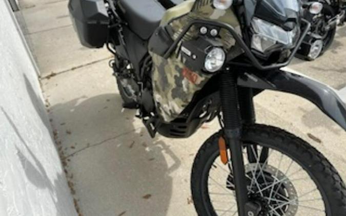 2026 Kawasaki KLR®650 Adventure ABS Cypher Camo Beige