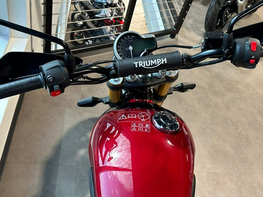 2024 Triumph Scrambler 400 X Carnival Red / Phantom Black