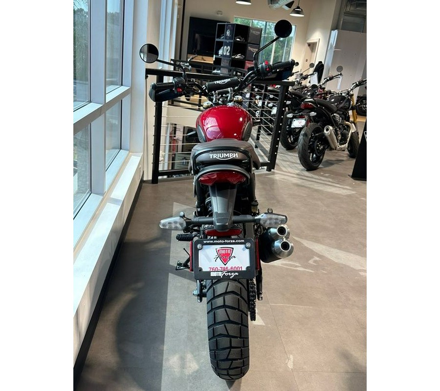 2024 Triumph Scrambler 400 X Carnival Red / Phantom Black