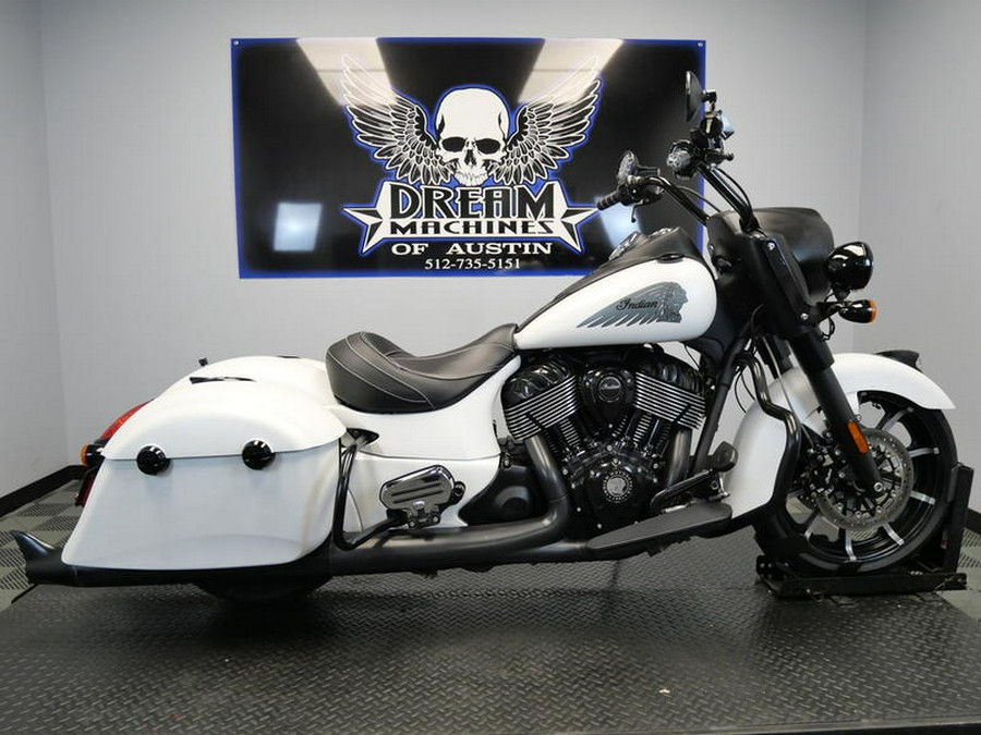 2019 Indian Motorcycle® Springfield® Dark Horse® White Smoke
