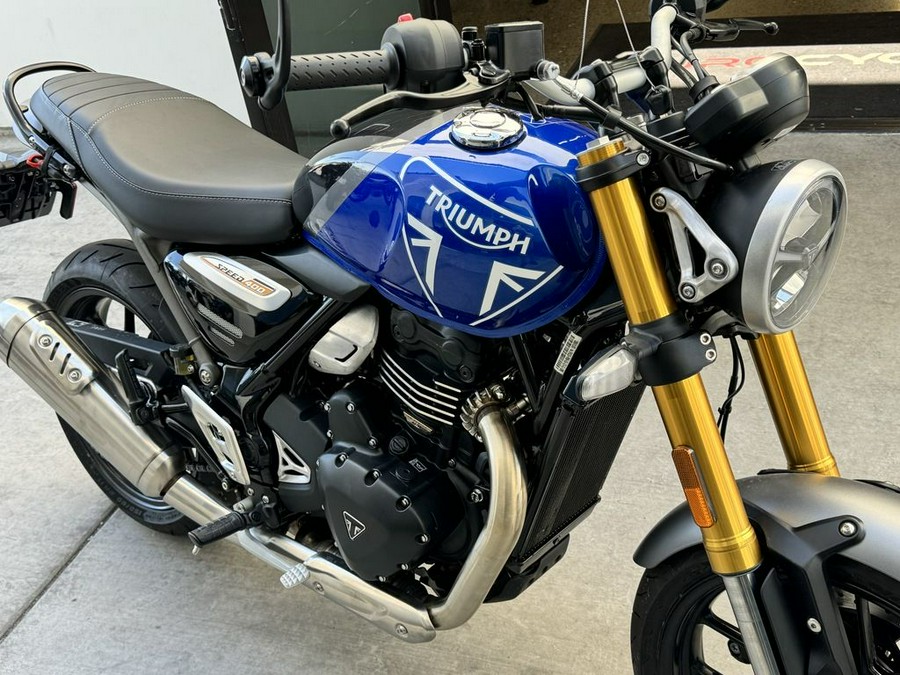 2024 Triumph Speed 400 Caspian Blue / Storm Grey