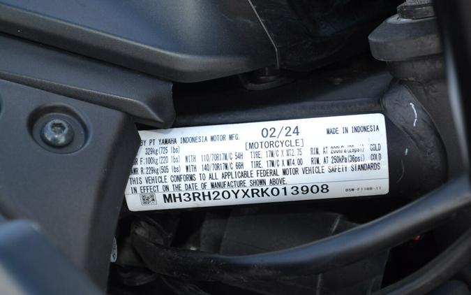 2024 Yamaha MT-03 Matte Stealth Black