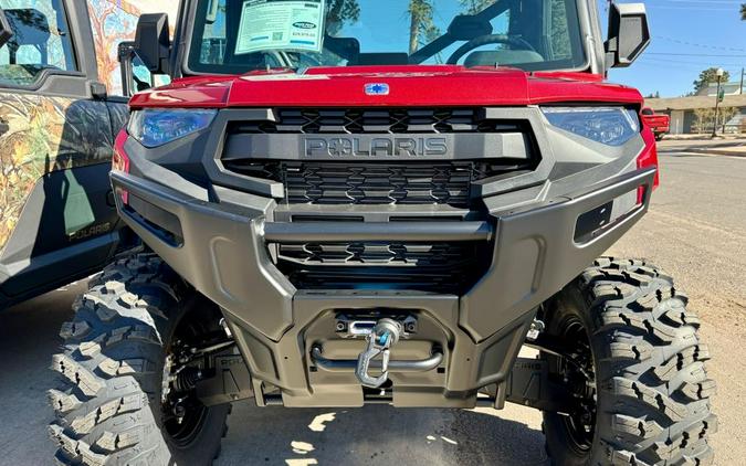 2025 Polaris Industries RANGER XP 1000 NORTHSTAR PREMIUM SUNSET RED with PLOW